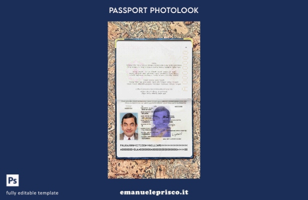 modello di aspetto fotografico del passaporto dello Sri Lanka in stile verificat